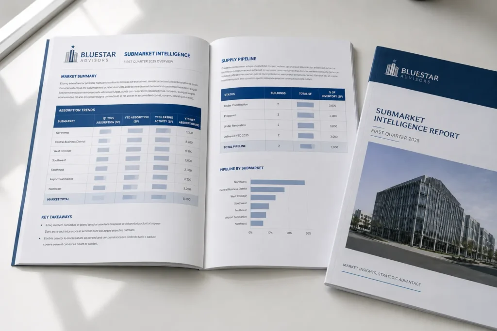 Targeted Market & Feasibility Analysis for Real Estate Developers on a desk