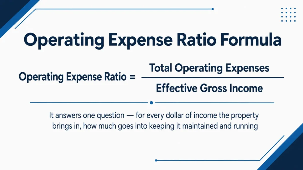 Operating Expense Ratio Formula